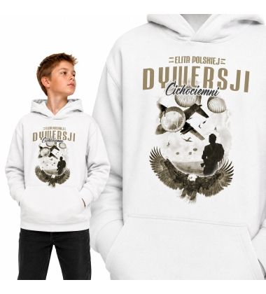Bluza z kapturem dziecięca Patriotyczna CICHOCIEMNI